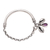 Sterling silver and amethyst bracelet, 'Glistening Shells' - Sterling Silver and Faceted Amethyst Bracelet from Java (image 2a) thumbail