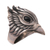 Men's obsidian ring, 'Sharp Hawk' - Men's Obsidian and Sterling Silver Hawk Ring from Bali (image 2a) thumbail