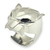 Men's obsidian ring, 'Mouth of the Jaguar' - Men's Obsidian Jaguar Ring Crafted in Bali (image 2a) thumbail