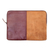 Leather and suede laptop case, 'Stunning Tones' - Mahogany and Ginger Leather and Suede Laptop Case from Bali
