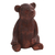 Wood sculpture, 'Fuzzy Bear' - Hand-Carved Suar Wood Bear Sculpture from Bali thumbail