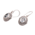 Blue topaz dangle earrings, 'Central Glitter' - 3-Carat Oval Blue Topaz Dangle Earrings from Bali (image 2c) thumbail
