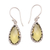 Quartz dangle earrings, 'Lemon Dew' - 6-Carat Yellow Quartz Dangle Earrings from Bali thumbail