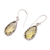 Quartz dangle earrings, 'Lemon Dew' - 6-Carat Yellow Quartz Dangle Earrings from Bali (image 2c) thumbail