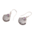Amethyst dangle earrings, 'Seashore Shells' - Seashell-Shaped Amethyst Dangle Earrings from Bali (image 2c) thumbail