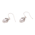 Cultured pearl dangle earrings, 'Mermaid Teardrops in White' - Cultured Pearl Dangle Earrings in White from Bali (image 2c) thumbail