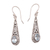 Blue topaz dangle earrings, 'Regal Order' - 2-Carat Oval Blue Topaz Dangle Earrings from Bali