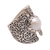 Cultured pearl cocktail ring, 'Temple of the Moon' - White Cultured Pearl Cocktail Ring from Bali (image 2e) thumbail