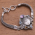 Multi-gemstone pendant bracelet, 'Guardian of the Rainbow' - Multi-Gemstone and Bone Pendant Bracelet from Bali (image 2b) thumbail