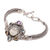Multi-gemstone pendant bracelet, 'Guardian of the Rainbow' - Multi-Gemstone and Bone Pendant Bracelet from Bali (image 2c) thumbail