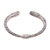 Peridot cuff bracelet, 'Hint of Twilight' - Peridot and Sterling Silver Floral Motif Cuff Bracelet (image 2e) thumbail