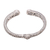 Amethyst cuff bracelet, 'Treasure Trove' - Amethyst Scroll and Rope Pattern Cuff Bracelet from Bali