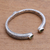 Peridot cuff bracelet, 'Treasure Trove' - Peridot Scroll and Rope Pattern Cuff Bracelet from Bali (image 2c) thumbail