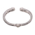 Peridot cuff bracelet, 'Treasure Trove' - Peridot Scroll and Rope Pattern Cuff Bracelet from Bali (image 2e) thumbail