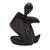 Wood sculpture, 'Deep Thinking' - Abstract Black Suar Wood Sculpture from Indonesia (image 2d) thumbail