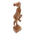 Wood sculpture, 'Excited Horse' - Hand-Carved Suar Wood Horse Sculpture from Bali (image 2d) thumbail