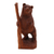 Wood sculpture, 'Curious Bear' - Hand-Carved Suar Wood Bear Sculpture from Bali (image 2c) thumbail