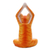 Wood sculpture, 'Toward the Sky Orange Yoga Cat' - Orange Suar Wood Asana Pose Yoga Cat Sculpture from Bali (image 2e) thumbail