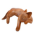 Wood sculpture, 'Relaxed Cat' - Natural Finish Suar Wood Sleeping Cat Sculpture from Bali (image 2d) thumbail
