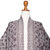 Rayon kimono jacket, 'Nebula in Pewter' - Rayon Kimono Jacket in Pewter from Bali (image 2g) thumbail