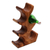 Wood wine holder, 'Bottle Tree' - Hand-Carved Suar Wood Wine Holder for 6 from Bali (image 2a) thumbail