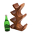Wood wine holder, 'Bottle Tree' - Hand-Carved Suar Wood Wine Holder for 6 from Bali (image 2b) thumbail