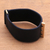Leather wristband bracelet, 'Contemporary Line' - Leather and Brass Wristband Bracelet from Bali