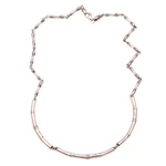 Sterling silver link necklace, 'Bamboo Stalks' - Bamboo Pattern Sterling Silver Link Necklace from Indonesia