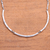 Sterling silver link necklace, 'Bamboo Stalks' - Bamboo Pattern Sterling Silver Link Necklace from Indonesia (image 2c) thumbail