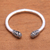 Sterling silver cuff bracelet, 'Glorious Swirls' - Swirl Pattern Sterling Silver Cuff Bracelet from Bali (image 2) thumbail