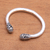 Sterling silver cuff bracelet, 'Glorious Swirls' - Swirl Pattern Sterling Silver Cuff Bracelet from Bali (image 2c) thumbail