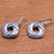 Sterling silver dangle earrings, 'Rich Songket' - Songket Pattern Sterling Silver Dangle Earrings from Bali (image 2b) thumbail