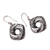 Sterling silver dangle earrings, 'Rich Songket' - Songket Pattern Sterling Silver Dangle Earrings from Bali (image 2c) thumbail