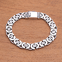 Sterling silver chain bracelet, Mariner Beauty