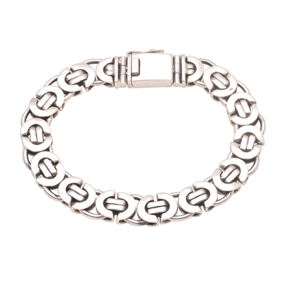 Sterling Silver Mariner Chain Bracelet from Bali