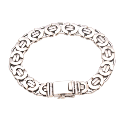 Sterling Silver Mariner Chain Bracelet from Bali - Mariner Beauty | NOVICA