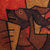 'Shiba, The Clever Dog' - Signed Cubist Painting of a Dog from Java (image 2b) thumbail