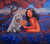 'Friendship' - Signed Realist Painting of a Girl and a Dog from Bali thumbail