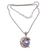 Cultured mabe pearl pendant necklace, 'Alligator Guardian' - Alligator-Themed Peacock Cultured Pearl Pendant Necklace (image 2a) thumbail