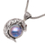 Cultured mabe pearl pendant necklace, 'Alligator Guardian' - Alligator-Themed Peacock Cultured Pearl Pendant Necklace (image 2d) thumbail