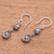 Sterling silver dangle earrings, 'Traditional Dew' - Dewdrop Sterling Silver Dangle Earrings from Bali (image 2b) thumbail