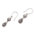 Sterling silver dangle earrings, 'Traditional Dew' - Dewdrop Sterling Silver Dangle Earrings from Bali (image 2c) thumbail