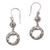 Sterling silver dangle earrings, 'Traditional Wreaths' - Circular Sterling Silver Dangle Earrings Crafted in Bali