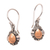 Gold-accented sterling silver dangle earrings, 'Tears of the Forest' - Drop-Shaped Gold-Accented Sterling Silver Dangle Earrings thumbail
