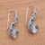 Prasiolite drop earrings, 'Forest Music' - 3.5-Carat Prasiolite Drop Earrings from Bali thumbail