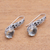 Prasiolite drop earrings, 'Forest Music' - 3.5-Carat Prasiolite Drop Earrings from Bali (image 2c) thumbail