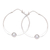 Sterling silver hoop earrings, 'Moon's Orbit' - Artisan Crafted Sterling Silver Hoop Earrings from Bali