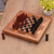 Wood travel chess and backgammon set, 'Elegant Challenge' - Handmade Wood Travel Chess and Backgammon Set from Bali