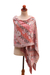Batik silk shawl, 'Stunning Garden' - Floral Batik Silk Shawl Crafted in Bali