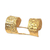 Vergoldetes Manschettenarmband - 18 Karat vergoldetes Messing-Doppelmanschettenarmband aus Bali